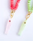 Candy Gem Fish Charm - Rose Quartz