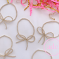 Gold-Filled Beaded Bow Bracelet