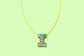 Colorful Confetti Letter Necklaces
