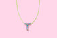 Colorful Confetti Letter Necklaces