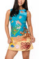 QUEEN OF SPARKLES Multi Under the Sea Cotton Tank Dress