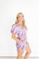 Kennedy Statement Earrings - Lilac