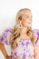 Kennedy Statement Earrings - Lilac