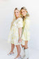 Michelle Statement Earrings - Neon Yellow Clouds