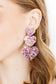 Penny Heart Statement Earrings - Pink Birthday Confetti