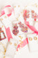 Penny Heart Statement Earrings - Pink Birthday Confetti