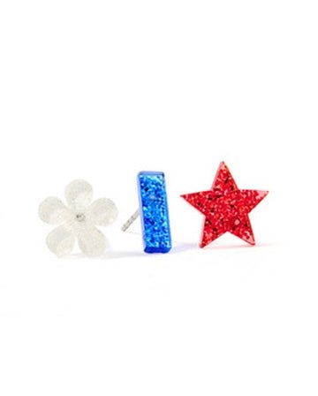 Stud Trio Stud Earring Set - Americana